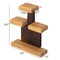 Vintiquewise 3-Tier Wooden Tabletop Jewelry Display Stand Rustic Organizer for Necklace Bracelet Watch Bangle Ring & Earring with a Sturdy Natural Wood Base Ideal for Home Retail or Craft Fair Display